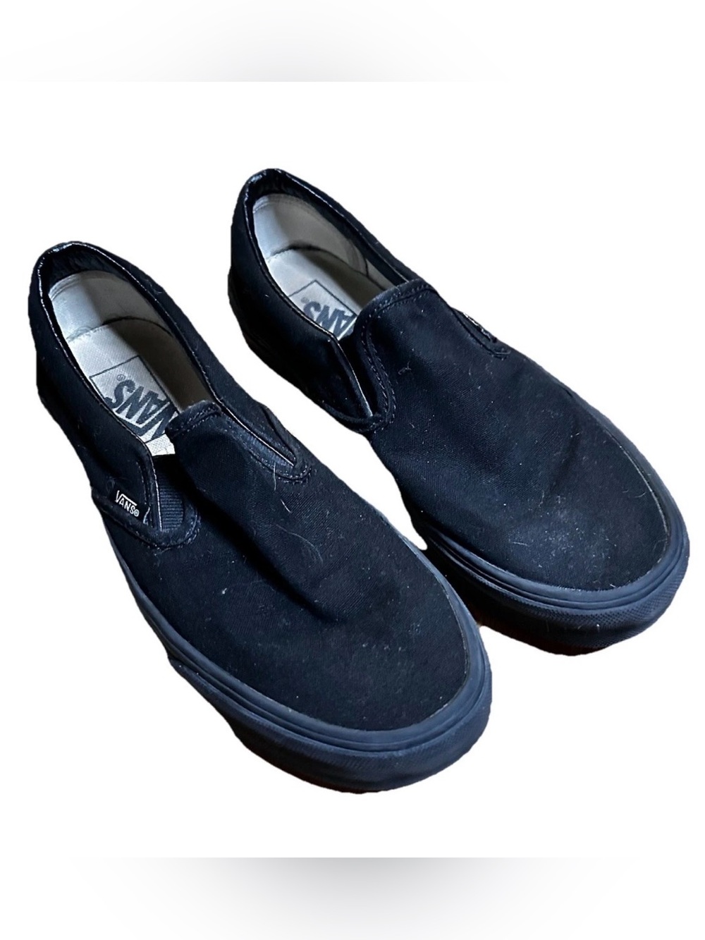 Vans Classic Black Slip-On Sneakers Men’s 7/ Woman’s 8.5